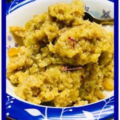 A picture of Kashmiri oats halwa.