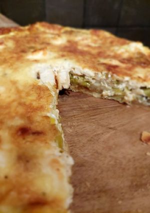 Une photo de Tarte poireau-oignon-feta