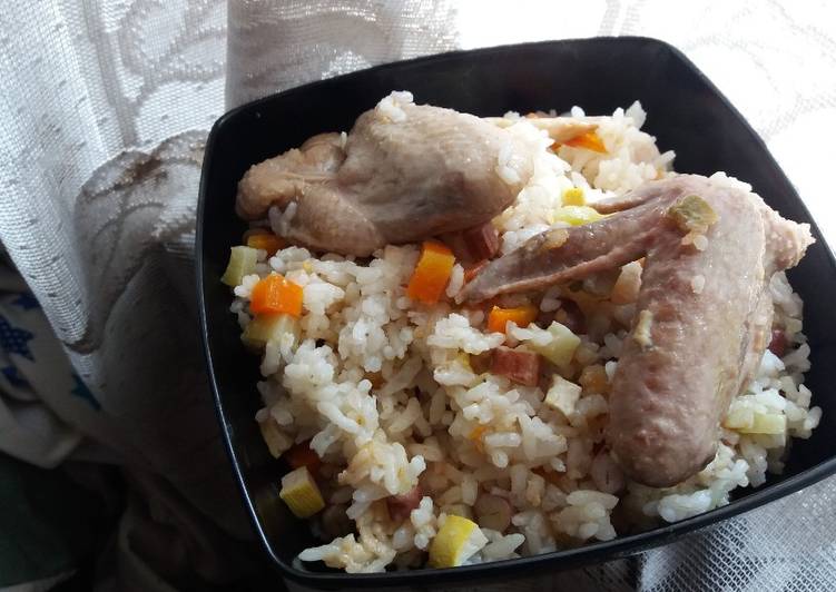 Cara Membuat Nasi Ayam Rice Cooker II Enak