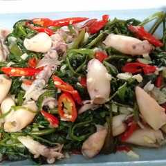 รูปของ Cah kangkung cumi asin