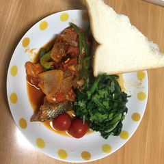 A picture of Salmon stew.