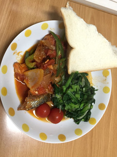 A picture of Salmon stew.
