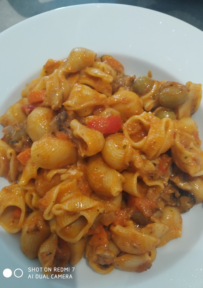 Una foto de Pasta a la marinera