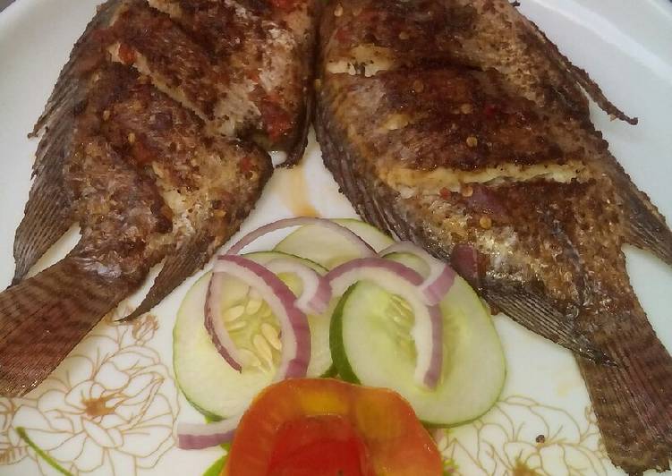 Pan grilled fish
