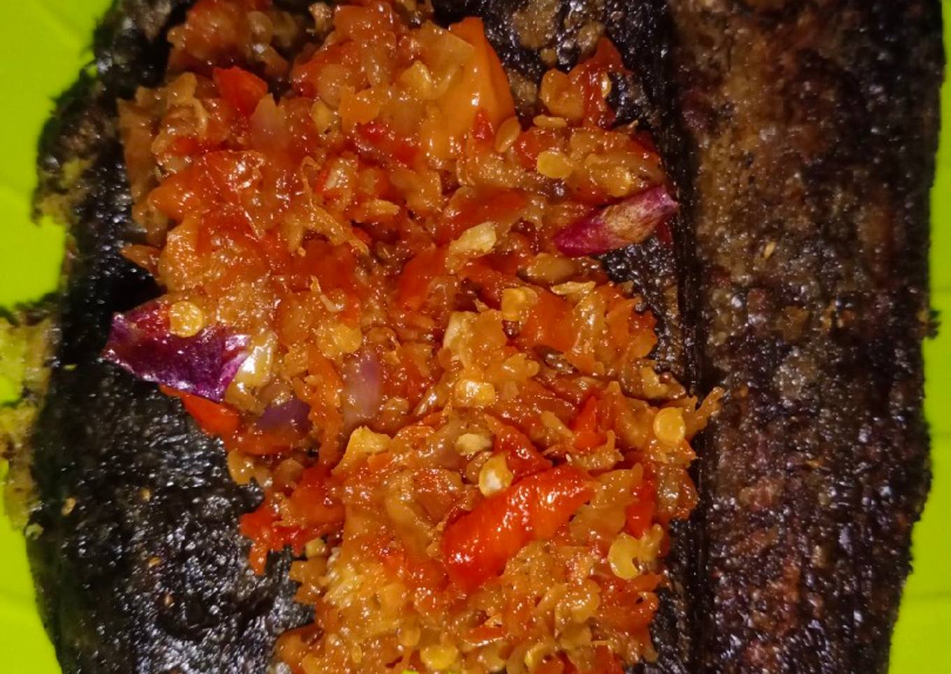 Lele goreng Sambal mercon