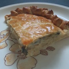 A picture of Rice and Mushroom Shortcrust Pastry Pie.