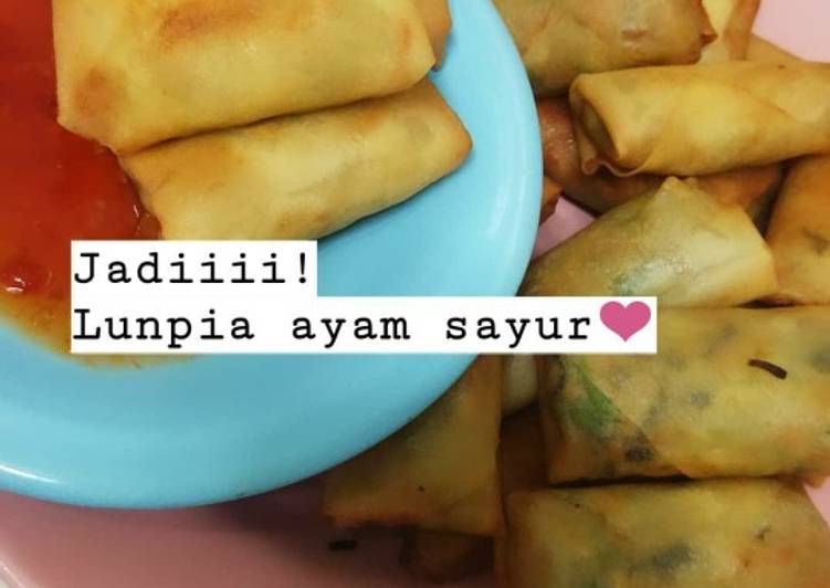 Lumpia ayam sayur no ribet pasti enak🤣