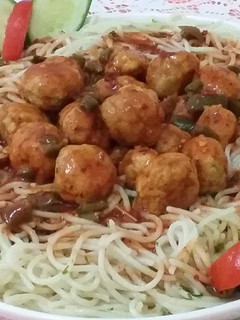 A picture of Meat Balls With Spaghetti.