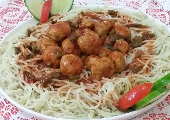 Meat Balls With Spaghetti
