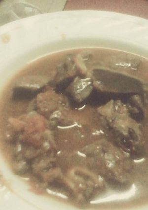 A picture of Stewed liver.