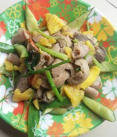 cật heo xào chua ngọt