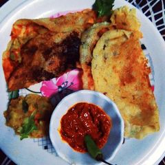 A picture of Rava Chilli Potato Masala Dosa.