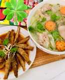 Cá bống kho tộ  Canh giò heo hầm bắp cải