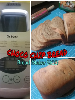 Foto resep Choco Chip Bread dg Bread Maker Sico