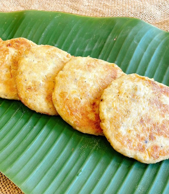 Hình của món Chả cốm chay.