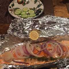 A picture of Trucha al horno gourmet.