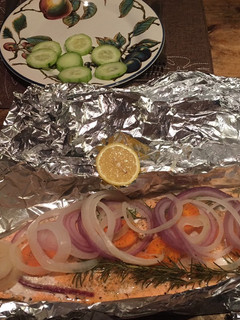 Una foto de Trucha al horno gourmet