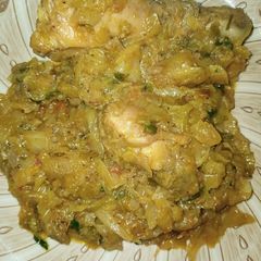 Cabbage Chicken(بند گوبھی گوشت) A picture of Cabbage Chicken(بند گوبھی گوشت).