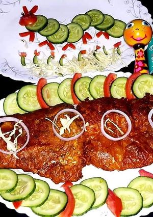 A picture of Lahori fried fish.