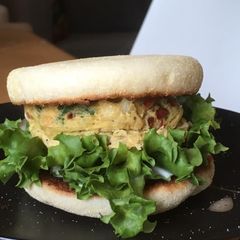A picture of Muffin and egg sandwich.