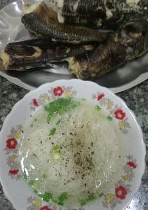 Hình của món Canh bún khô cá lóc.