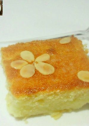 صورة لوصفة بسبوسة سريعة