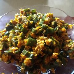 A picture of Corn bhendi.