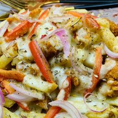 A picture of Instant loaded Pizza fries.