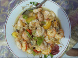 Tumis udang sederhana