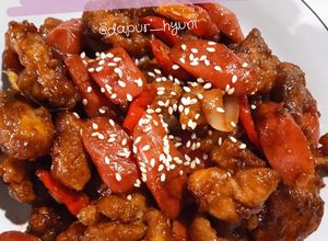 Foto resep Ayam Saus Pedas