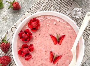 Foto resep Banana-strawberry Smoothies