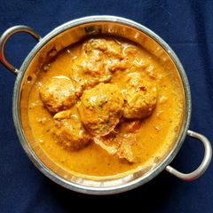 Paruppu Urundai Kulzhambu/ Dal kofta curry A picture of Paruppu Urundai Kulzhambu/ Dal kofta curry.