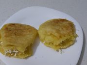Una foto de arepa de yuca al horno