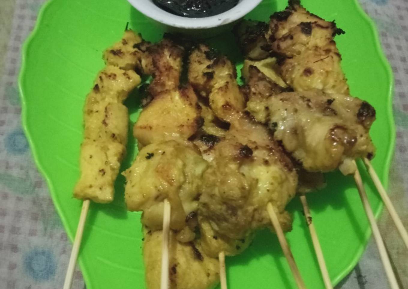 Sate ayam tanpa bumbu kacangš”