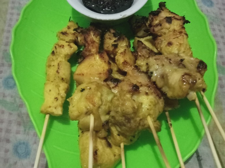 Resep: Sate ayam tanpa bumbu kacang🍡 Murah