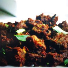 A picture of Chettinad Mutton Sukka.