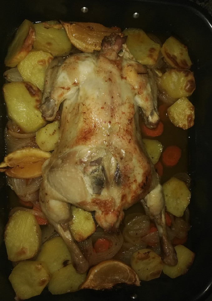 Una foto de Pollo asado