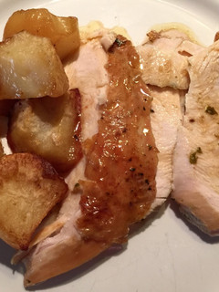 Una foto de Pollo asado al limón