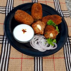 A picture of Stuffed Kidney Bean Croquettes.