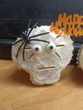 💀 Muffin fantôme glaçage cream cheese (Halloween)