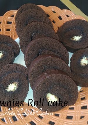 Foto resep Brownies Roll Cake