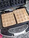 Waffles saludables de lima y amapolas bajas calorías (90cal por Porción)