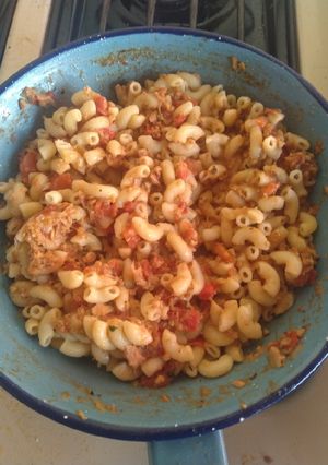 Una foto de Pasta con atún