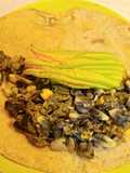 Huitlacoche con flor de calabaza (La Bella y la Bestia)