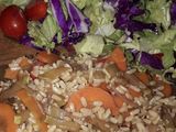 Arroz Yamaní con Verduras salteadas