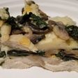 Chicken with spinach and mushrooms