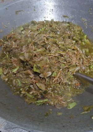 Foto resep Sambel ijo teri medan pete
