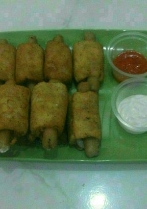 Foto resep Roti gulung sosis lapis keju mozarella