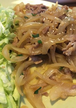 日式薑燒豬肉 的食譜成品照片