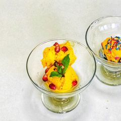 A picture of #GA4 #week22 : Mango Ice cream.